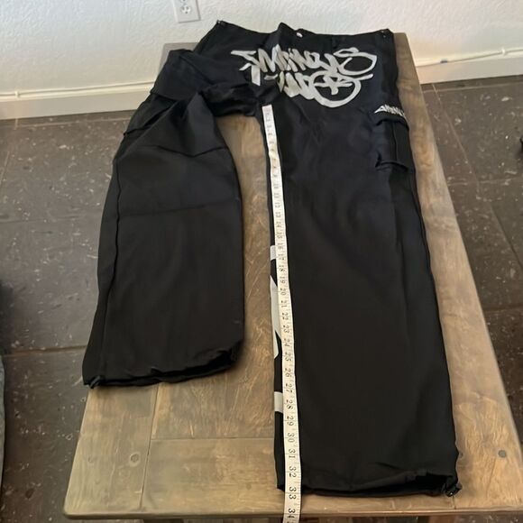 2023 Print Loose Men's Fashion Streetwear Multi-pocket Cargo Pants Y2k Hip Hop - Picture 10 of 15